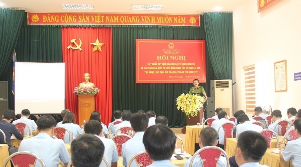 Hội nghị tập huấn nghiệp vụ cho lực lượng quản lý thị trường 5 tỉnh tại Thanh Hóa