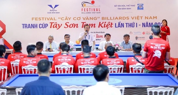 Bình Định: Khai mạc Festival Cây cơ vàng Billiards - Cúp “Tây Sơn Tam Kiệt 2023”