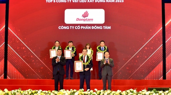 Dongtam Group đạt TOP 5 Công ty Vật liệu xây dựng 5 năm liên tiếp