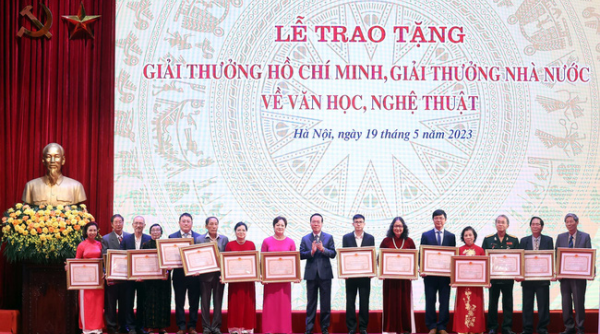 128 tác giả, đồng tác giả được trao Giải thưởng Hồ Chí Minh, Giải thưởng Nhà nước về văn học nghệ thuật