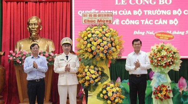 Thượng tá Nguyễn Mạnh Toàn giữ chức Phó giám đốc Công an tỉnh Đồng Nai