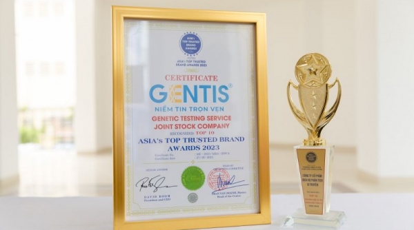 GENTIS được vinh danh Top 10 thương hiệu uy tín hàng đầu châu Á 2023