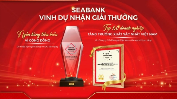 SeABank được vinh danh Top 50 doanh nghiệp tăng trưởng xuất sắc nhất Việt Nam