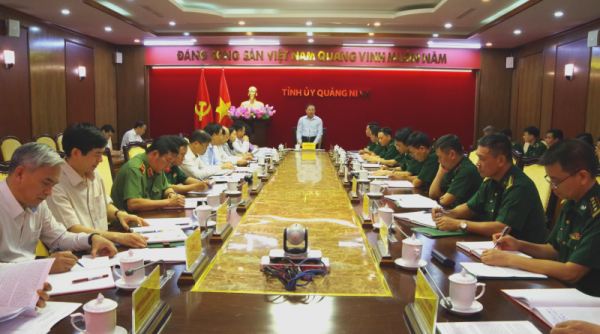 Ban Thường vụ Tỉnh ủy Quảng Ninh làm việc với Đảng ủy Bộ đội Biên phòng tỉnh