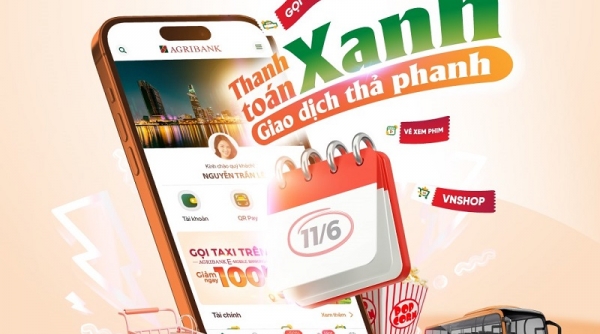 “Thanh toán xanh - Siêu nhanh, siêu hời” trên Agribank E-Mobile Banking