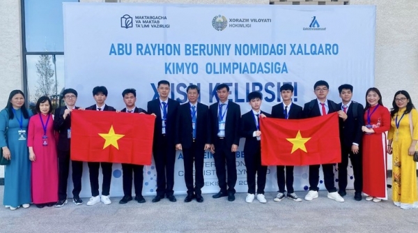 Cả 8 học sinh Việt Nam tham dự kỳ thi Olympic Hóa học quốc tế đều giành huy chương
