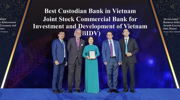 BIDV nhận giải thưởng “Ngân hàng Lưu ký - Giám sát tốt nhất Việt Nam” lần thứ 3 liên tiếp