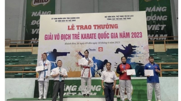 Karate Thanh Hóa giành 21 huy chương tại Giải Vô địch trẻ 2023