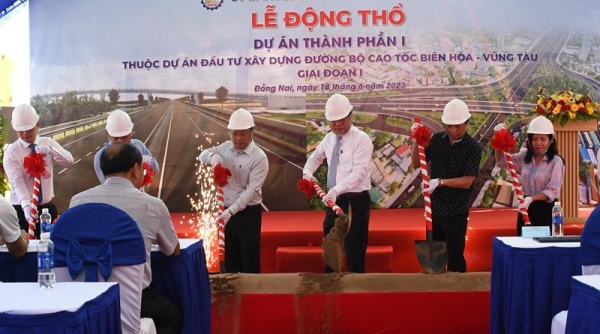 Đồng Nai: Khởi công Dự án thành phần 1 thuộc Dự án cao tốc Biên Hòa - Vũng Tàu