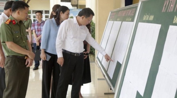 Lãnh đạo tỉnh Quảng Ninh kiểm tra công tác kỳ thi tốt nghiệp THPT