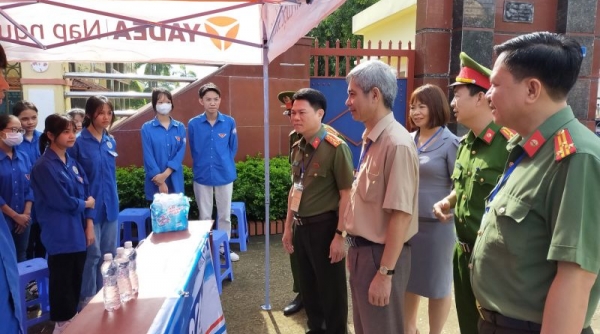 Công an tỉnh Thanh Hóa tăng cường lực lượng bảo đảm an ninh, an toàn kỳ thi tốt nghiệp THPT