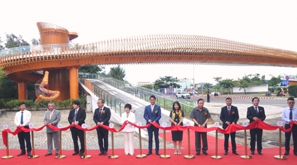 Đà Nẵng: Khánh thành cầu đi bộ bắc qua đường Nguyễn Tất Thành, hữu nghị Việt Nam - Nhật Bản