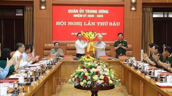 Tổng Bí thư Nguyễn Phú Trọng chủ trì hội nghị Quân ủy Trung ương lần thứ 6