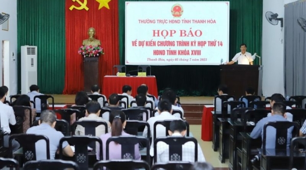 Họp báo thông tin Kỳ họp thứ 14, HĐND tỉnh Thanh Hóa Khóa XVIII