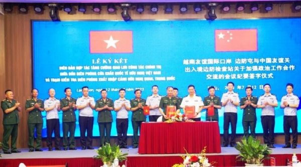 Lạng Sơn: Các đơn vị BĐBP hội đàm định kỳ với Trạm Kiểm tra Biên phòng xuất nhập cảnh Hữu Nghị Quan