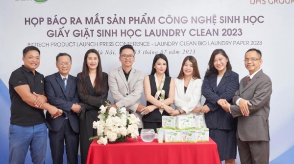 Ra mắt dòng sản phẩm giấy giặt sinh học Laundry Clean thân thiện với môi trường