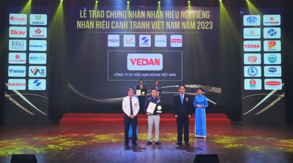 Vedan được vinh danh “Top 10 nhãn hiệu nổi tiếng Việt Nam” năm 2023