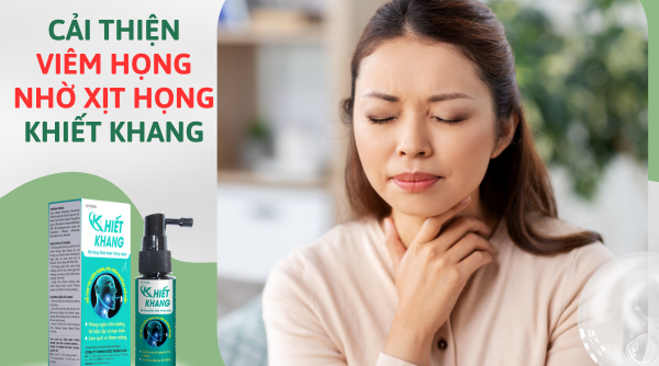 Xịt họng thảo dược Khiết Khang - Giải pháp giảm đau rát họng hiệu quả