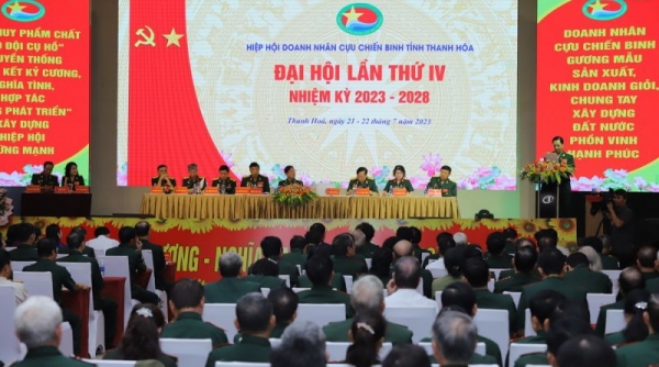Đại hội Hiệp hội Doanh nhân Cựu chiến binh tỉnh Thanh Hóa lần thứ IV, nhiệm kỳ 2023 - 2028
