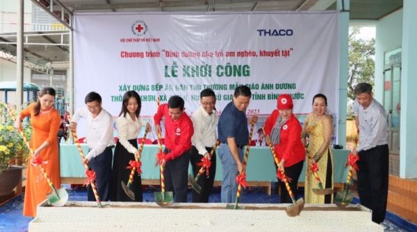 THACO tham dự Lễ khởi công xây dựng bếp ăn bán trú Trường Mẫu giáo Ánh Dương