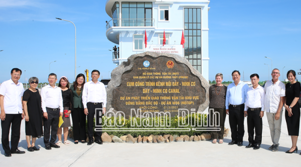 Nam Định: Công bố mở luồng đường thủy nội địa quốc gia Kênh và Âu tàu Nghĩa Hưng