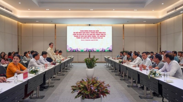 Đoàn cán bộ lãnh đạo Ban Nội chính Trung ương và các ban ngành tới thăm KCN THACO Chu Lai