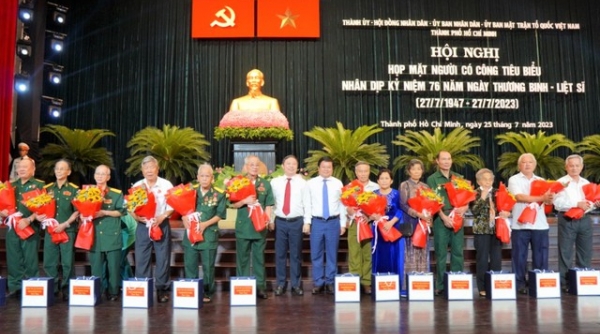 TP. Hồ Chí Minh: Tổ chức họp mặt, tri ân người có công tiêu biểu