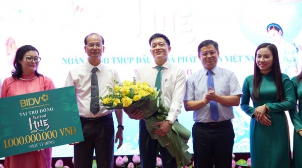 Ngân hàng TMCP Đầu tư và Phát triển Việt Nam (BIDV) Ký kết tài trợ Đồng Festival Huế 2023