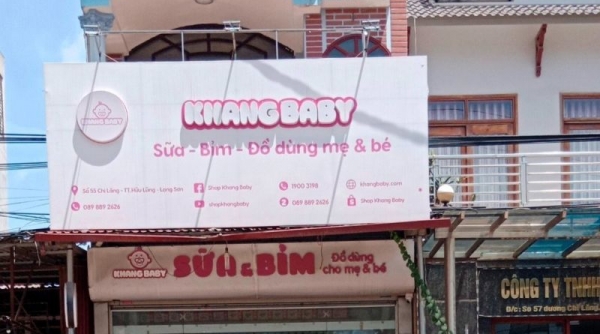 Shop Khang Baby (Lạng Sơn): Bị buộc tiêu hủy 172 sản phẩm hàng hóa có dấu hiệu nhập lậu