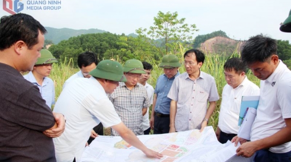 Lãnh đạo UBND tỉnh Quảng Ninh kiểm tra tiến độ triển khai dự án Trung tâm hành chính KKT Vân Đồn
