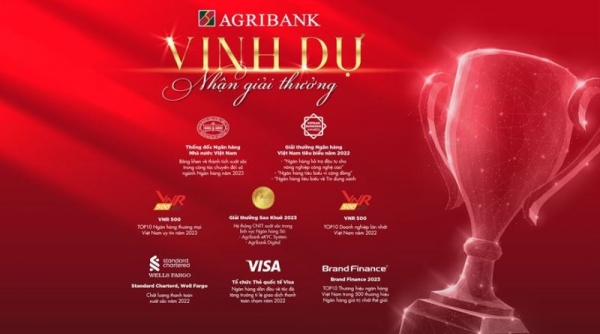 Agribank khẳng định thương hiệu qua nhiều giải thưởng