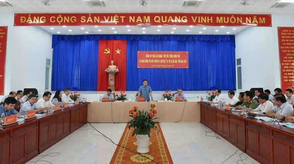 Phó thủ tướng Trần Lưu Quang dẫn đầu Đoàn công tác đi khảo sát và làm việc tại tỉnh Bạc Liêu