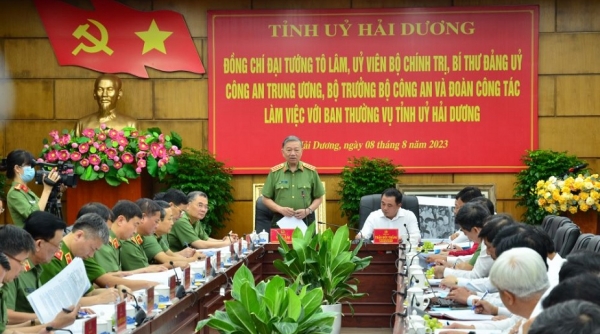 Đại tướng Tô Lâm: Hải Dương đẩy mạnh cải cách hành chính để phục vụ người dân tốt hơn