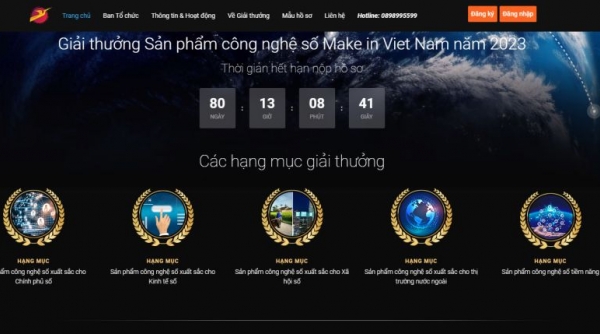  43 hồ sơ đăng ký tham gia Giải thưởng Make in Viet Nam năm 2023
