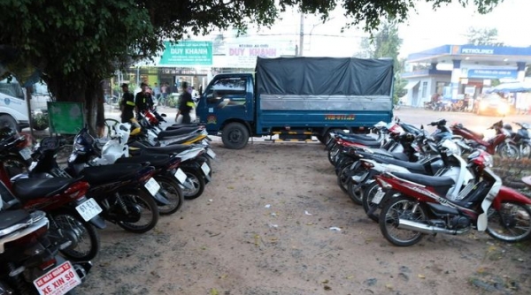 Tây Ninh: Phát hiện nhiều xe mô tô không rõ nguồn gốc ở nhiều điểm trên địa bàn huyện Tân Biên