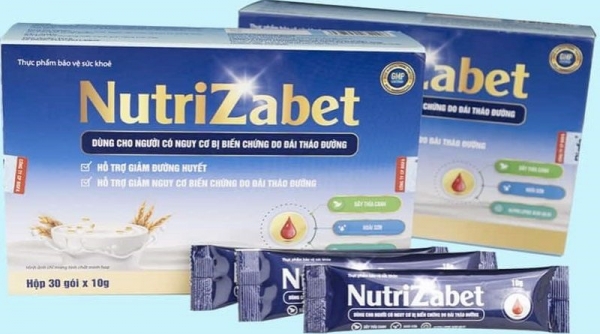Cảnh báo thực phẩm bảo vệ sức khỏe Nutrizabet vi phạm Luật Quảng cáo