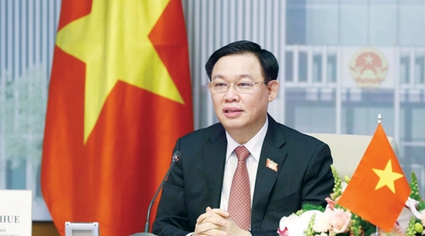 Chủ tịch Quốc hội Vương Đình Huệ gửi thư chúc mừng tân Chủ tịch Quốc hội Vương quốc Campuchia