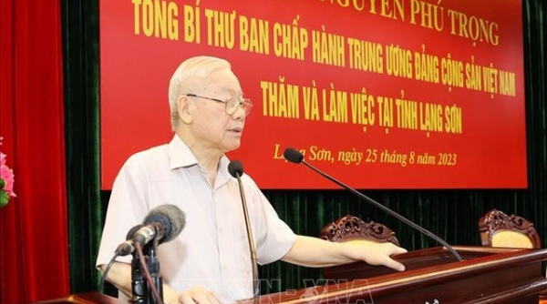 Phát biểu của Tổng Bí thư Nguyễn Phú Trọng dịp về thăm, làm việc tại Lạng Sơn