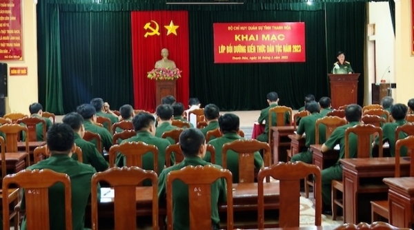 Bộ CHQS tỉnh Thanh Hóa khai giảng lớp bồi dưỡng kiến thức dân tộc năm 2023