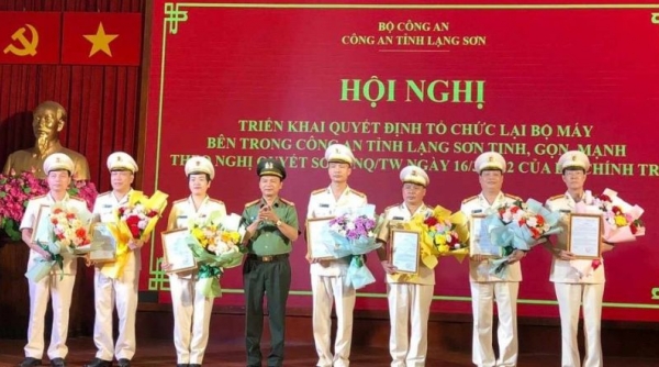 Thượng tá Hoàng Thị Bích Nhung được bổ nhiệm giữ chức Trưởng Công an TP. Lạng Sơn