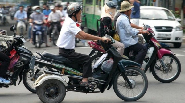 Miễn lệ phí đăng ký, cấp biển số với xe mô tô ba bánh chuyên dùng cho người khuyết tật