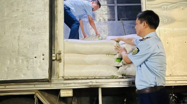 Hà Tĩnh: Phát hiện, bắt giữ xe tải vận chuyển 3.000 kg đường cát nhập lậu