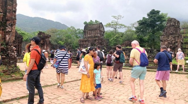 Quảng Nam: Khách du lịch quốc tế đến tham quan Di sản Văn hóa thế giới Mỹ Sơn tăng