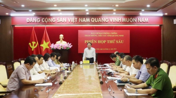 Quảng Ninh: Ban Chỉ đạo phòng chống tham nhũng, tiêu cực tỉnh họp phiên thứ 6