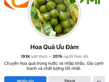 Hoa quả Ưu Đàm có nhiều sản phẩm không rõ nguồn gốc, không nhãn phụ Tiếng Việt