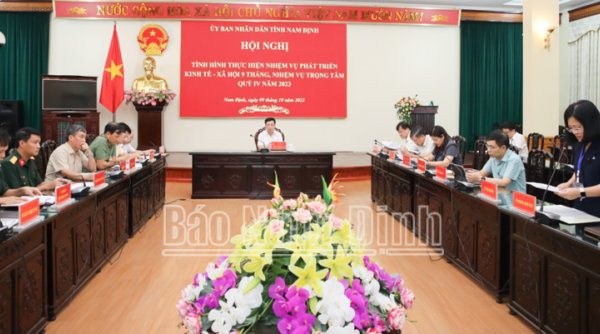 Nam Định triển khai thực hiện nhiệm vụ trọng tâm những tháng cuối năm 2023