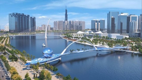 TP. Hồ Chí Minh duyệt thiết kế kiến trúc cầu đi bộ qua sông Sài Gòn