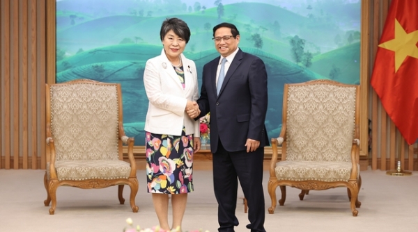 Thủ tướng Chính phủ Phạm Minh Chính tiếp Bộ trưởng Ngoại giao Nhật Bản Kamikawa Yoko
