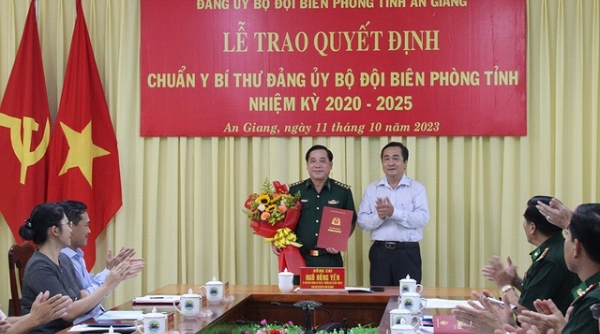 Thượng tá Nguyễn Văn Hiệp giữ chức Bí thư Đảng ủy Bộ đội Biên phòng tỉnh An Giang