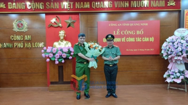 Thượng tá Nguyễn Duy Dũng làm Trưởng Công an TP. Hạ Long
